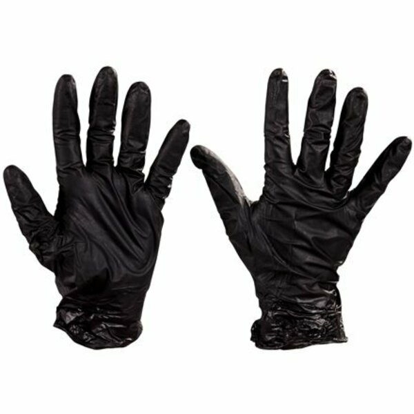 Bsc Preferred Nighthawk, Nitrile Disposable Gloves, Nitrile, M, 50 PK, Black S-18047M